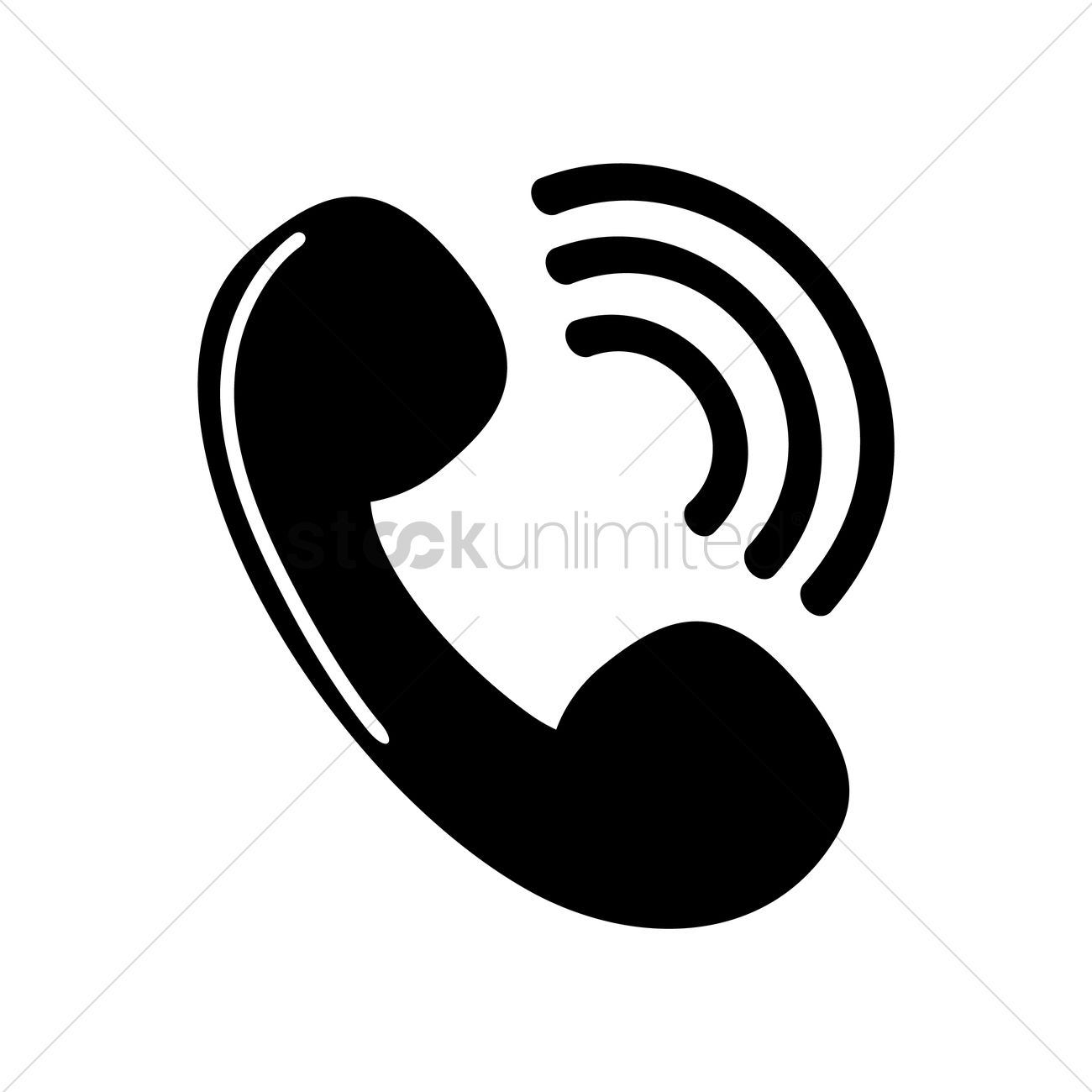 1300x1300 Phone Receiver Icon Vector Image
