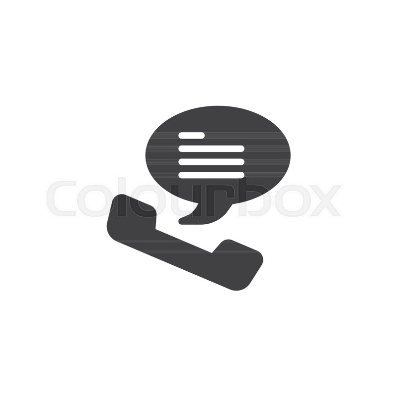 800x800 Telephone Receiver Icon Vector, Filled Stock Vector Colourbox