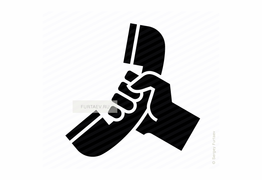 920x633 Vector Icon Of Hand Holding Telephone Receiver
