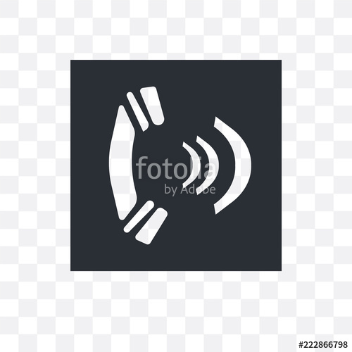 500x500 Telephone Receiver Icon Isolated On Transparent Background Simple
