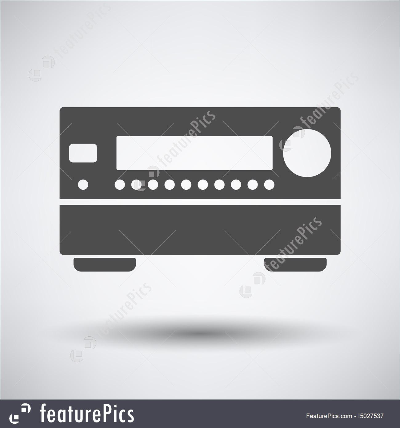 1300x1392 Illustration Of Home Theater Receiver Icon
