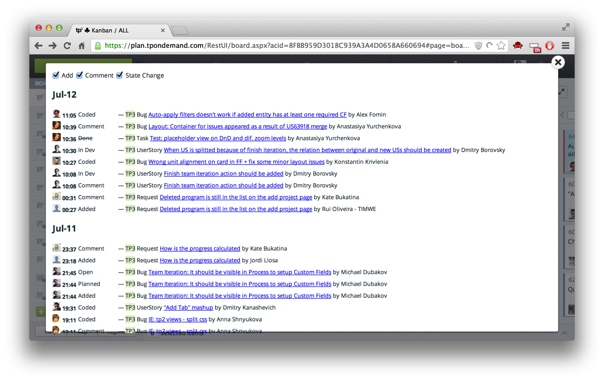1176x742 Recent Activity Targetprocess