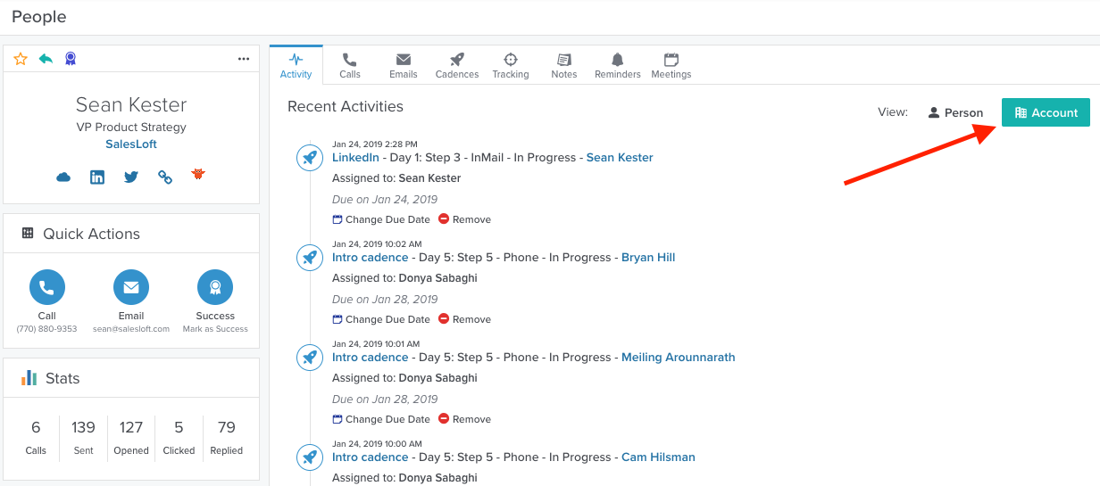 1232x545 The Person Activities Panel Salesloft Knowledge Base