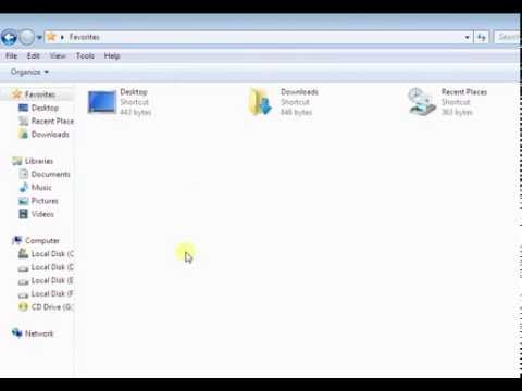 480x360 Rsh Tech Add Desktop, Downloads, Recent Places,etc In Favorites