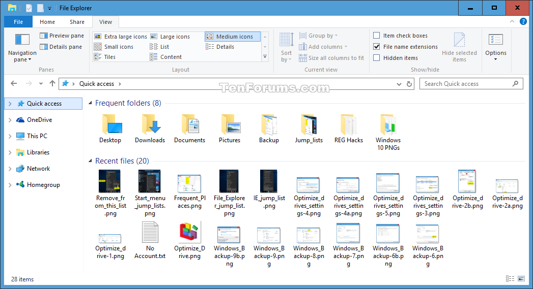 1047x569 Turn On Or Off Recent Items And Frequent Places In Windows