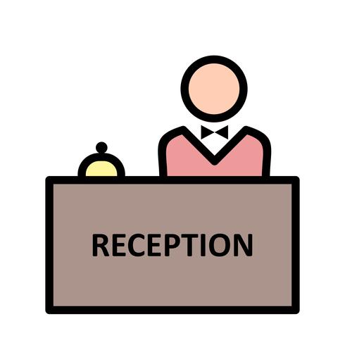 490x490 Reception Vector Icon