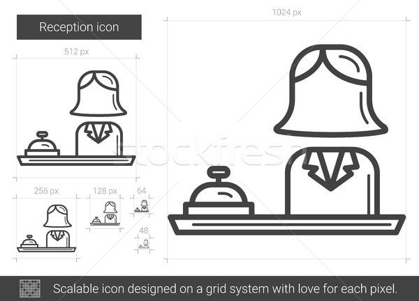 600x432 Reception Line Icon Vector Illustration Andrei Krauchuk