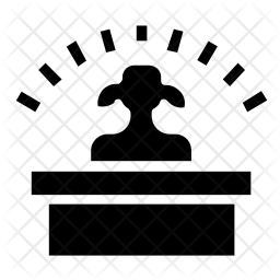 256x256 Receptionist Icon Of Glyph Style