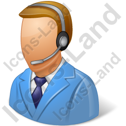 256x256 Receptionist Male Icon, Pngico Icons