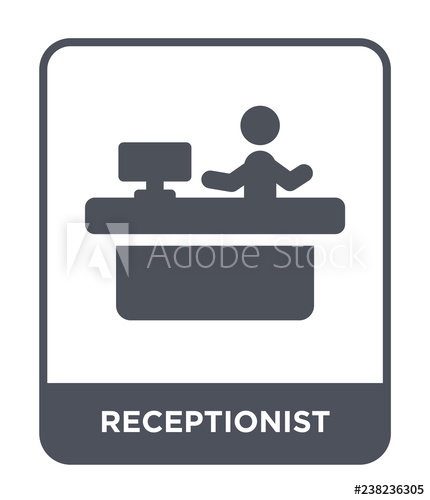 430x500 Receptionist Icon Vector