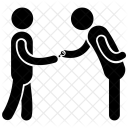 256x256 Hotel Receptionist Icon Of Glyph Style