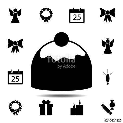 500x500 Candy Cane Icon Simple Glyph Vector Element Of Christmas, New