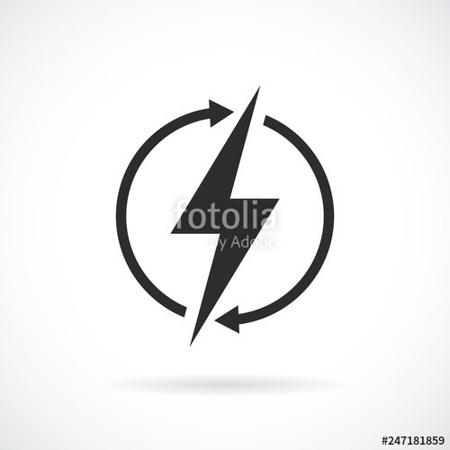 500x500 Recharge Vector Icon Stock Image And Royalty Free Vector