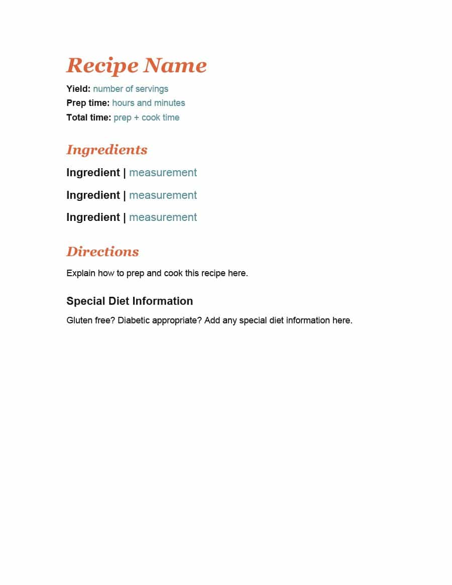 Recipe Card Icon