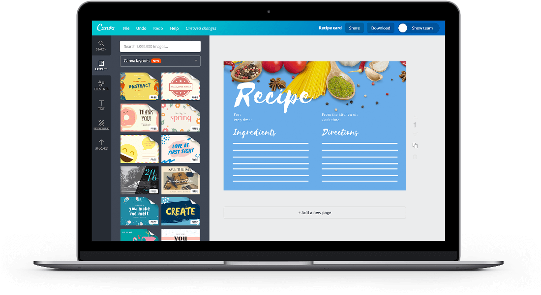 1100x601 Free Online Recipe Card Maker Design A Custom Recipe Card