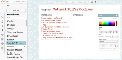 500x246 How To Make Recipe Cards In Picmonkey