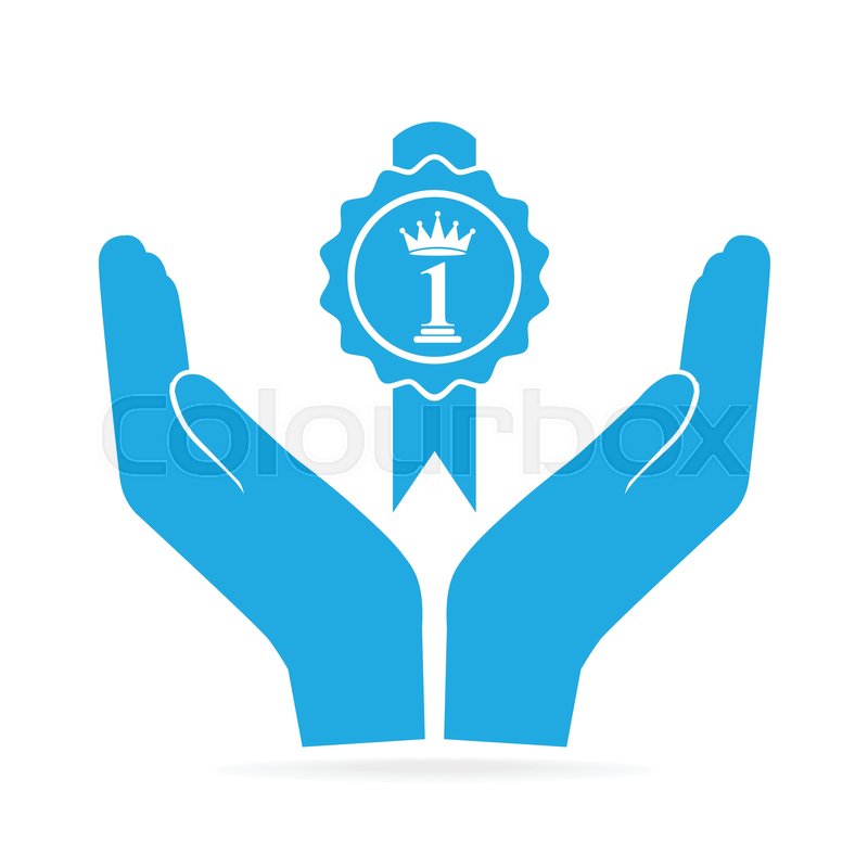 800x800 Award In Hand Icon, Recommend, Stock Vector Colourbox
