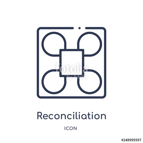 500x500 Reconciliation Icon From Zodiac Outline Collection Thin Line