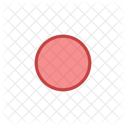 256x256 Record Button Icon Of Colored Outline Style