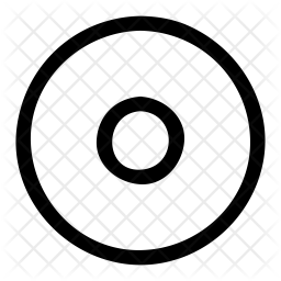 256x256 Record Button Icon Of Line Style