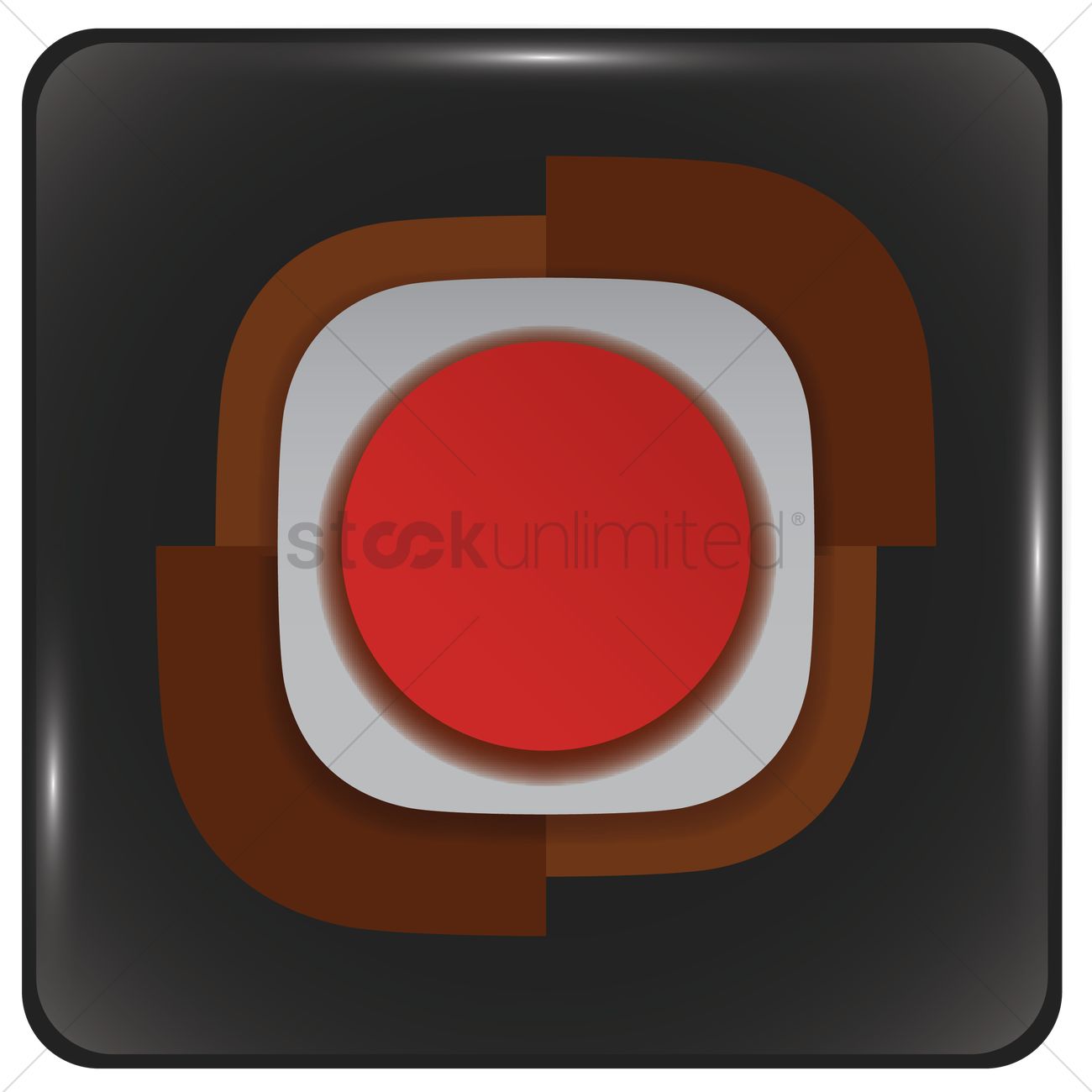 1300x1300 Record Button Icon Vector Image