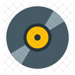 256x256 Music Record Icon Of Flat Style