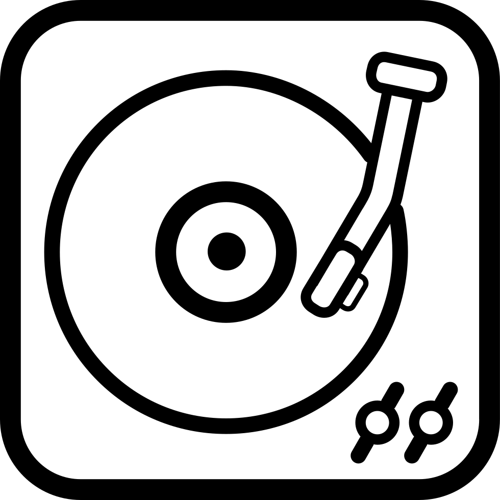 980x980 Long Record Player Vintage Tool Outline Png Icon Free Download