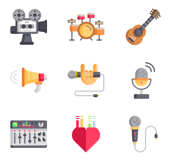 600x564 Recording Studio Icons