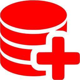 256x256 Red Data Recovery Icon