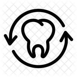 256x256 Tooth Recovery Icon Of Line Style