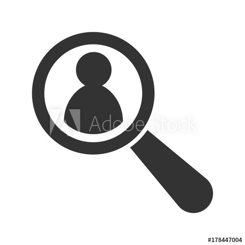 500x500 Magnifying Glass Looking For People Icon Recruitment Icon Vector