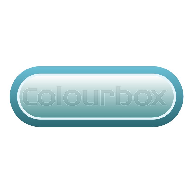 800x800 Blue Rectangle Button Icon Flat Stock Vector Colourbox