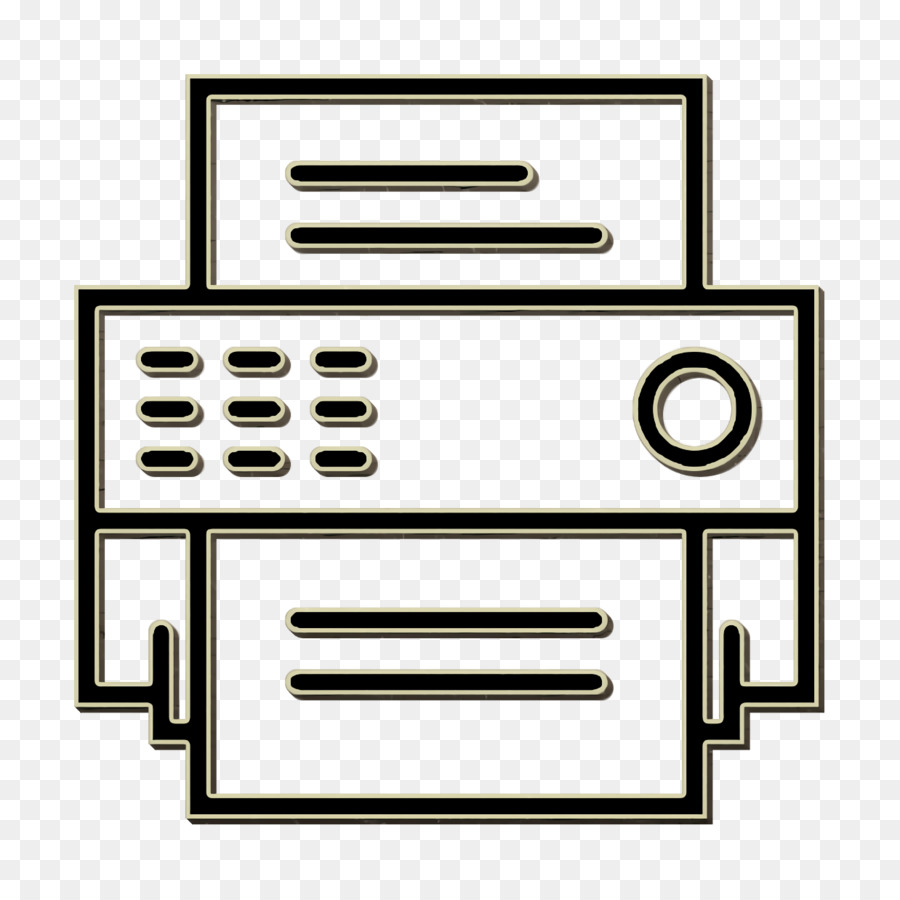 900x900 Fax Icon Essential Set Icon