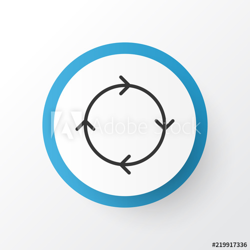500x500 Loop Algorithm Icon Symbol Premium Quality Isolated Recurring