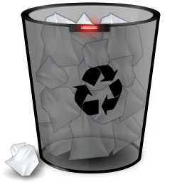 256x256 Recycle Bin Full Icon