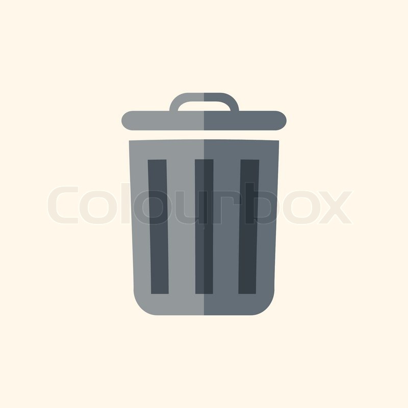 800x800 Recycle Bin Ecology Icon Flat Stock Vector Colourbox