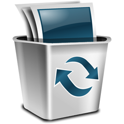 256x256 Recycle Bin Full Icon
