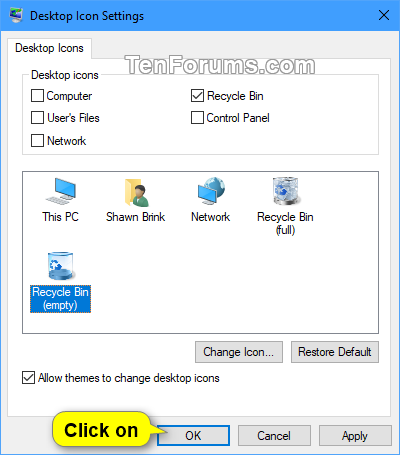 400x455 Change Recycle Bn In Windows Tutorials