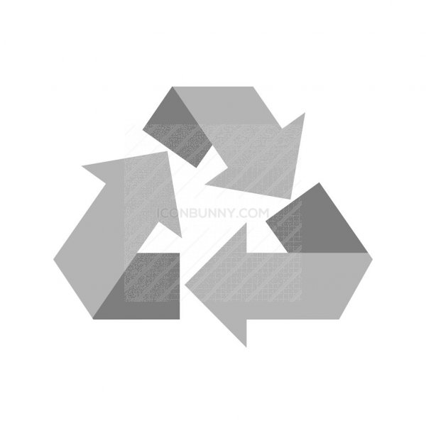 Recycle Greyscale Icon 600x600 Recycle Greyscale Icon