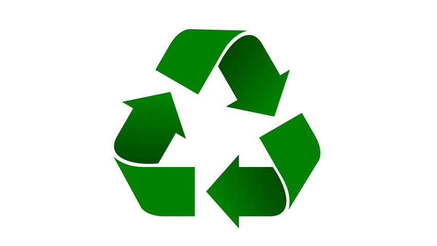 Universal Recycle Icon Loopable Animation Stock Footage Video 852x480 Universal Recycle Icon Loopable Animation Stock Footage Video