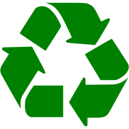 256x256 Green Recycle Icon