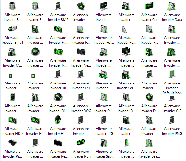 612x530 Alienware Icons