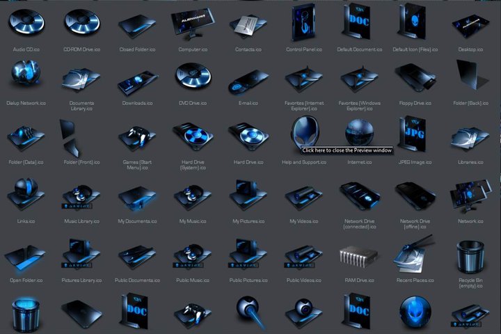 720x480 Windows Custom Icon Pack Images