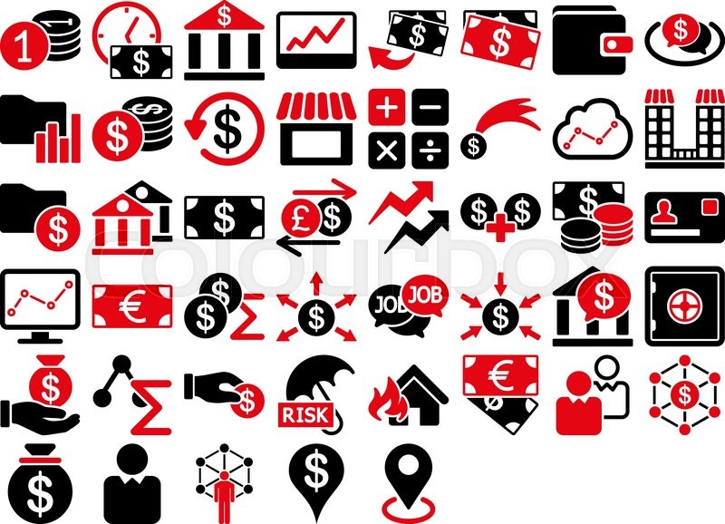 Business Icon Set These Flat Bicolor Stock Vector Colourbox 800x578 Business Icon Set These Flat Bicolor Stock Vector Colourbox