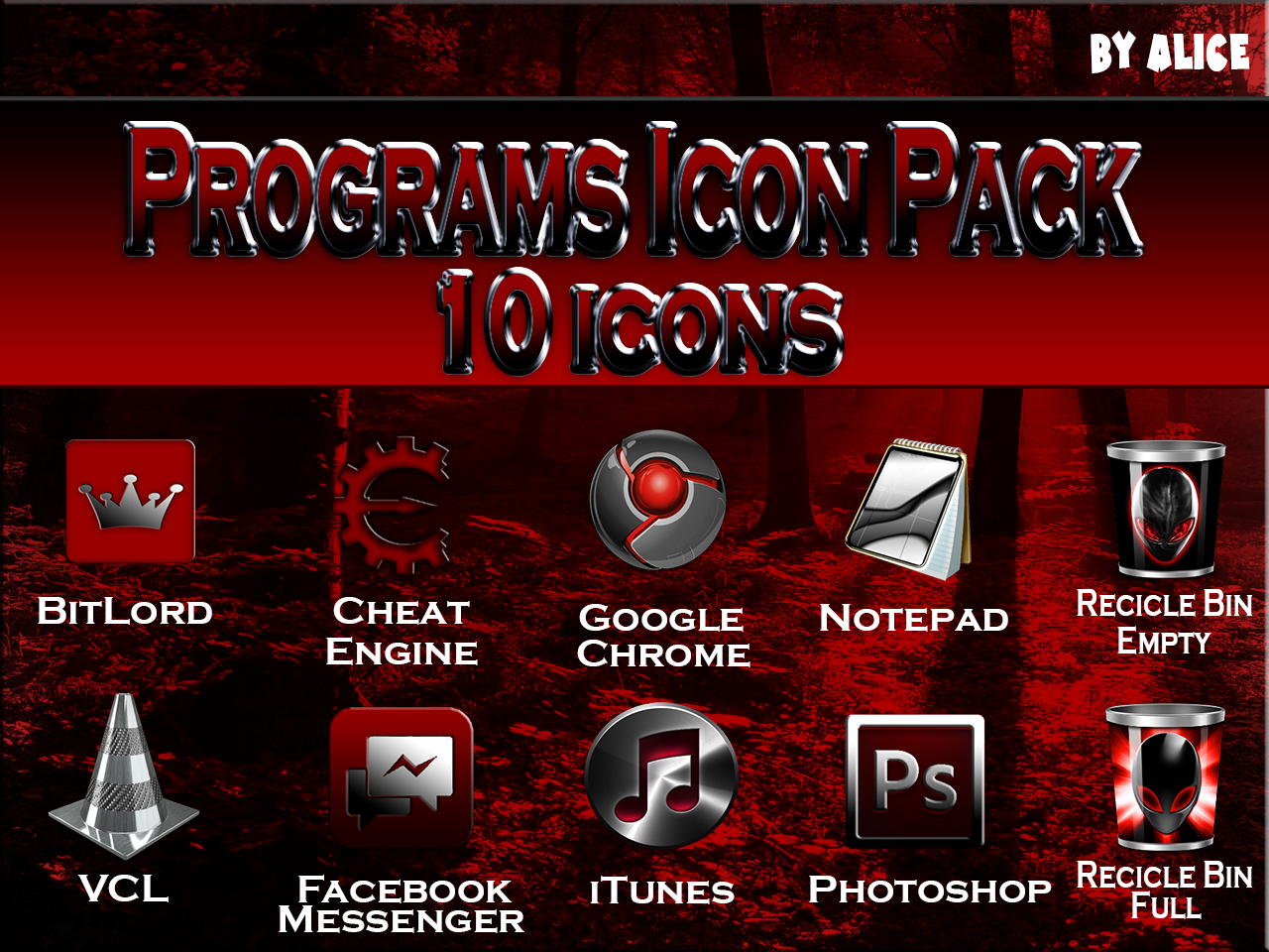 Red And Black Programs Icon Pack 1280x960 Red And Black Programs Icon Pack