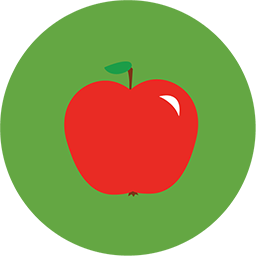 256x256 Red Apple Icon Download Flat Round Icons Iconspedia