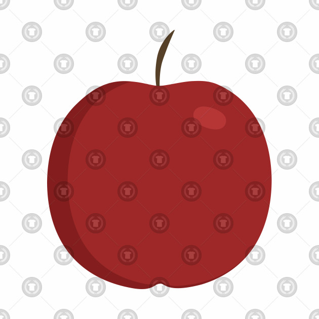 630x630 Red Apple Icon In Flat Design