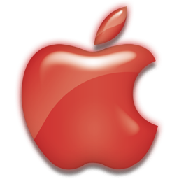 256x256 Apple Logo Red Icon Download Red Candybar Icons Iconspedia