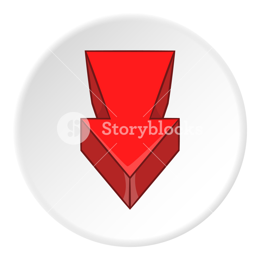 1000x1000 Red Arrow Icon Artoon Illustration Of Red Arrow Vector Icon