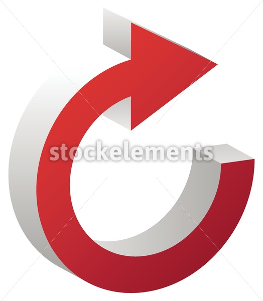 524x600 Clockwise Red Arrow Arrow Forward Circular Arrow Icon